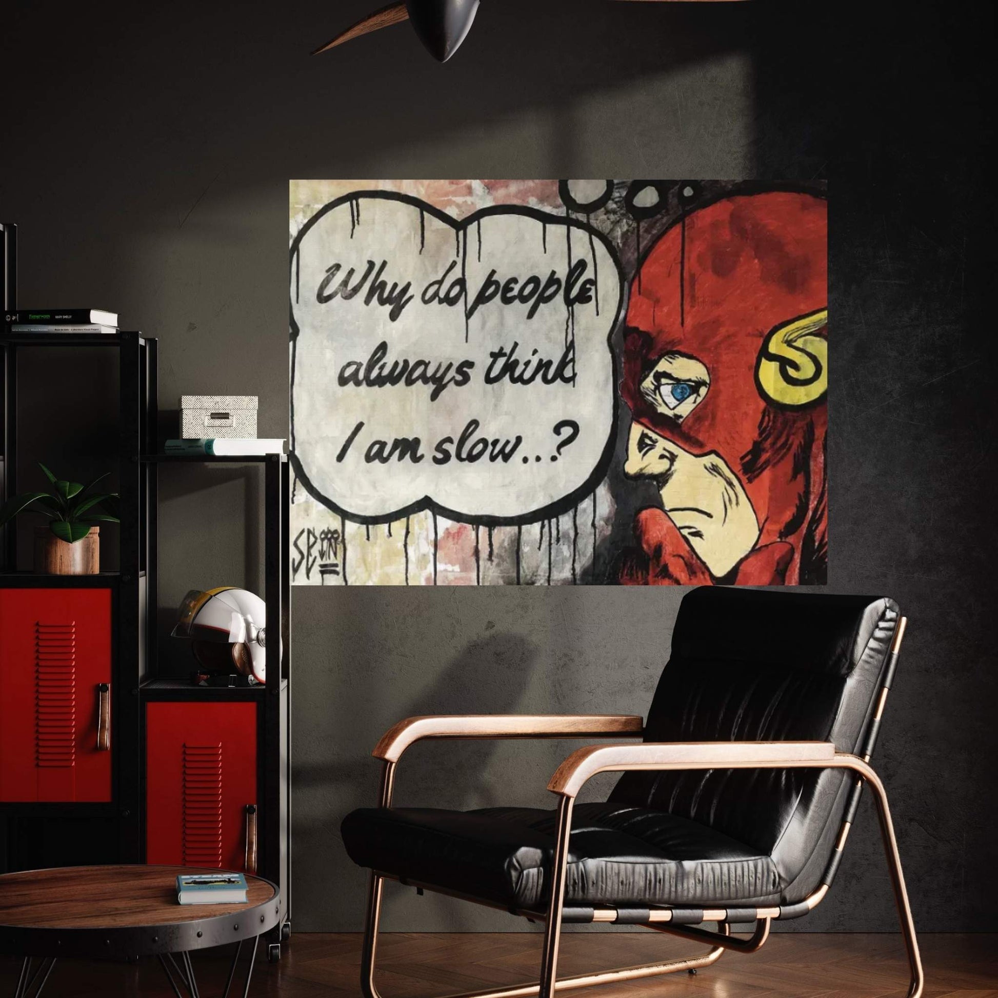 The Fastest Man On Earth Canvas Wall Art - Y Canvas