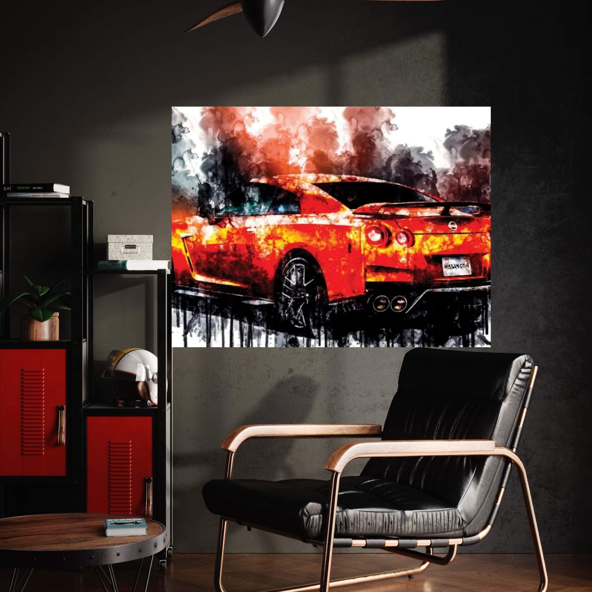 2017 Nissan GT R Vehicle CCXXIX Canvas Wall Art - Y Canvas