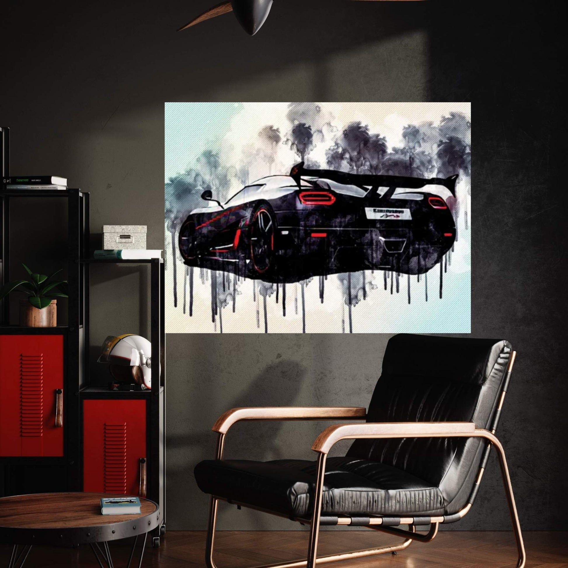 Koenigsegg Agera Rs 2017 Hypercar Rear View Carbon Case Tuning Supercar Canvas Wall Art - Y Canvas