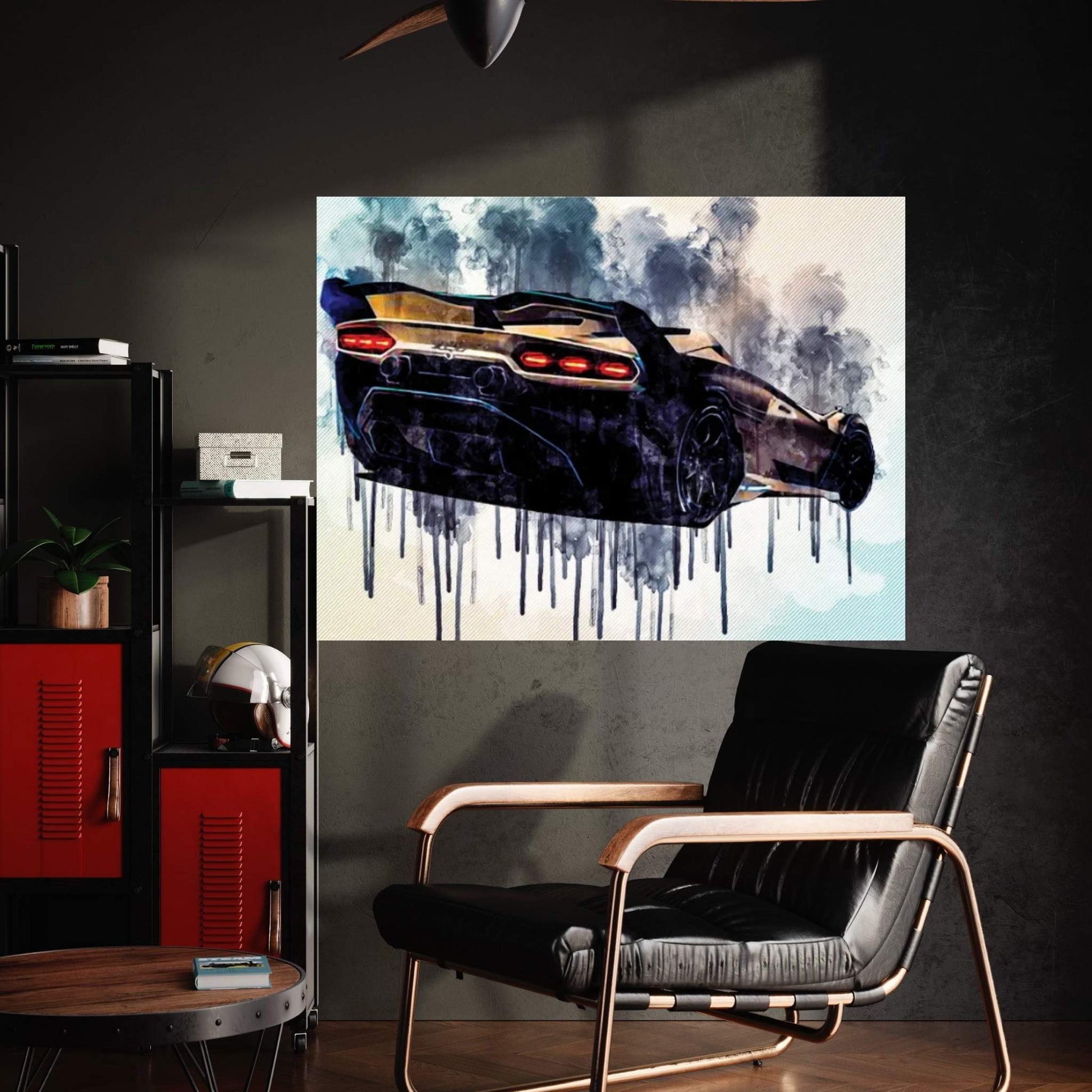 Lamborghini Sc20 2020 Rear View Hypercar New Sc20 Racing Cars Canvas Wall Art - Y Canvas