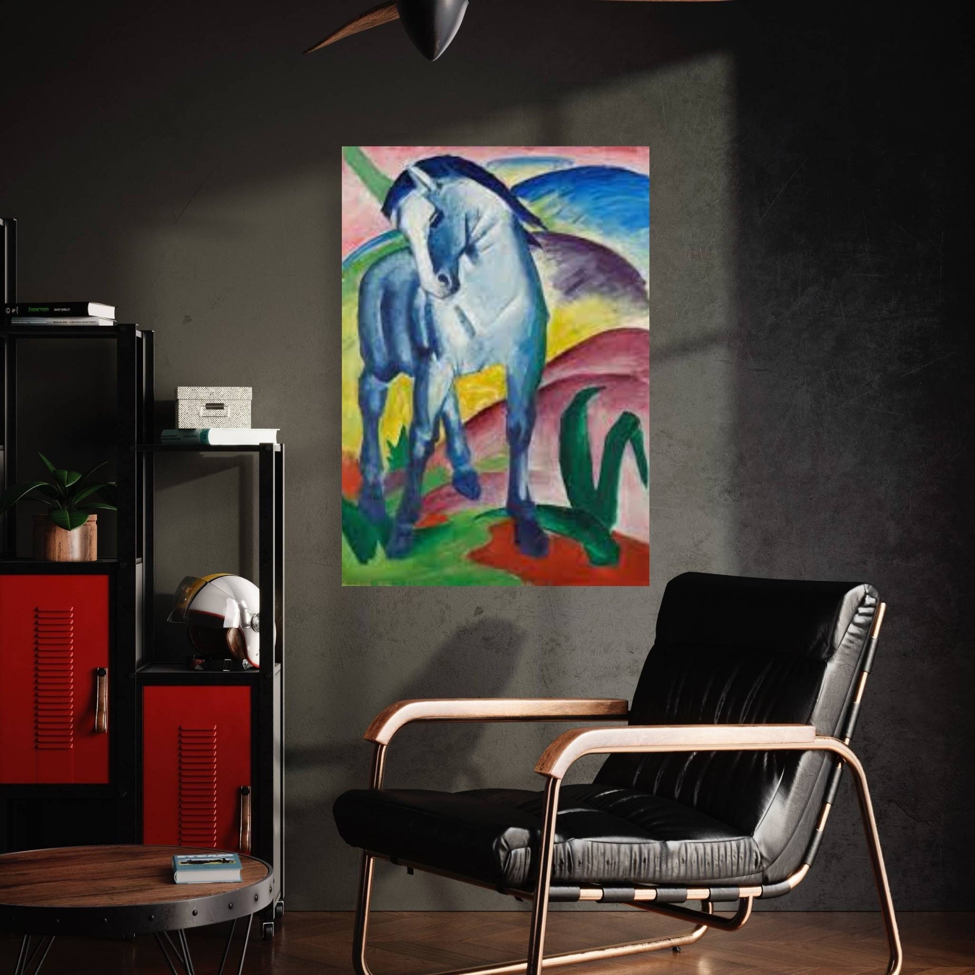 The Blue Horse Canvas Wall Art - Y Canvas