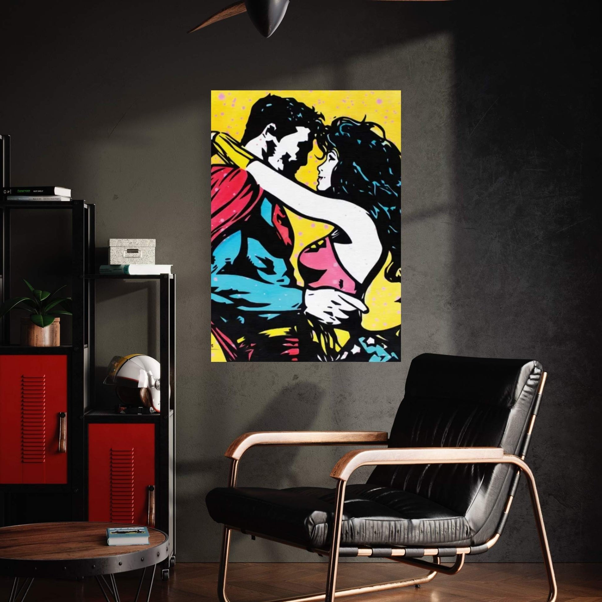 When A Superman Loves A Wonder Woman Canvas Wall Art - Y Canvas