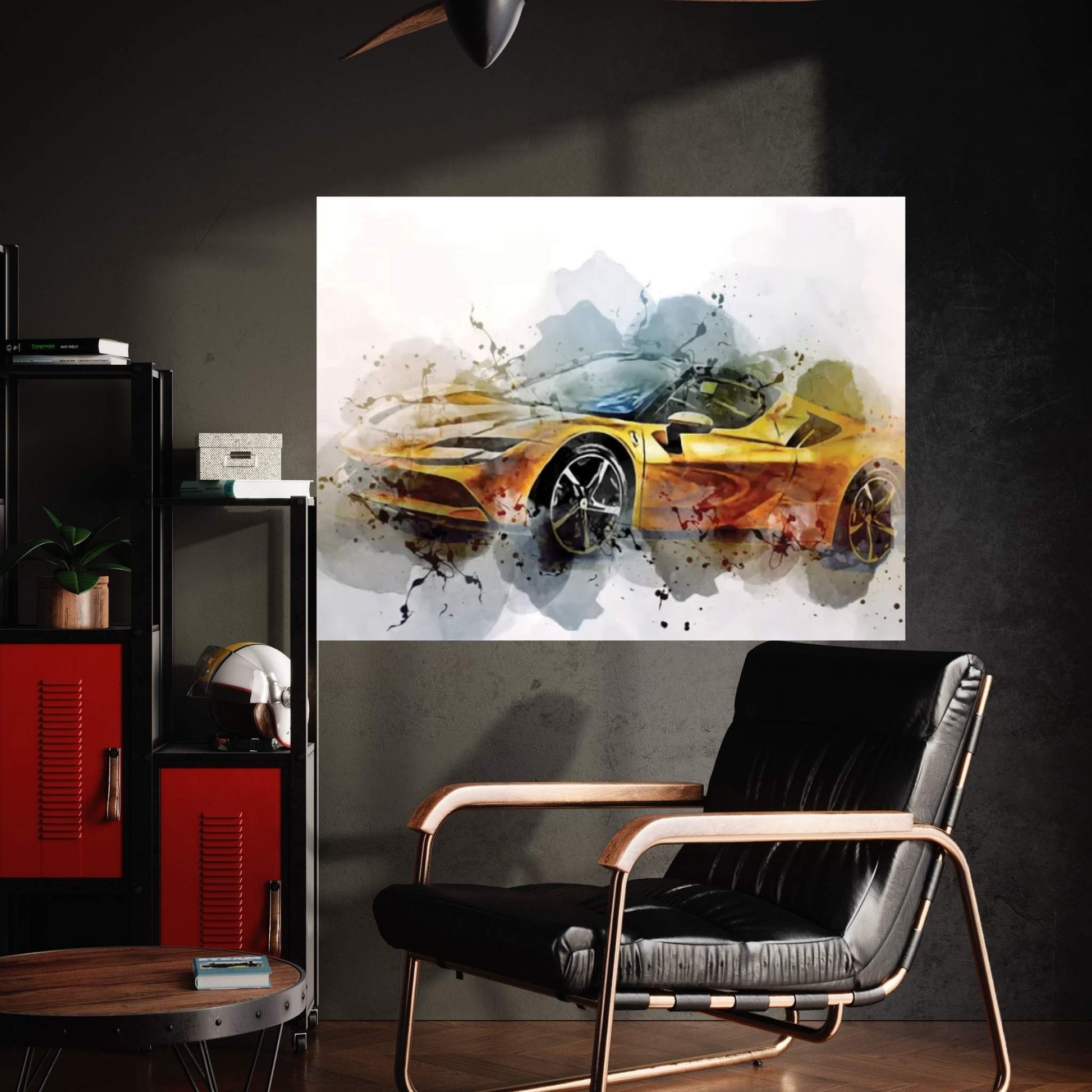 Ferrari Sf90 Spider Supercars 2022 Canvas Wall Art - Y Canvas