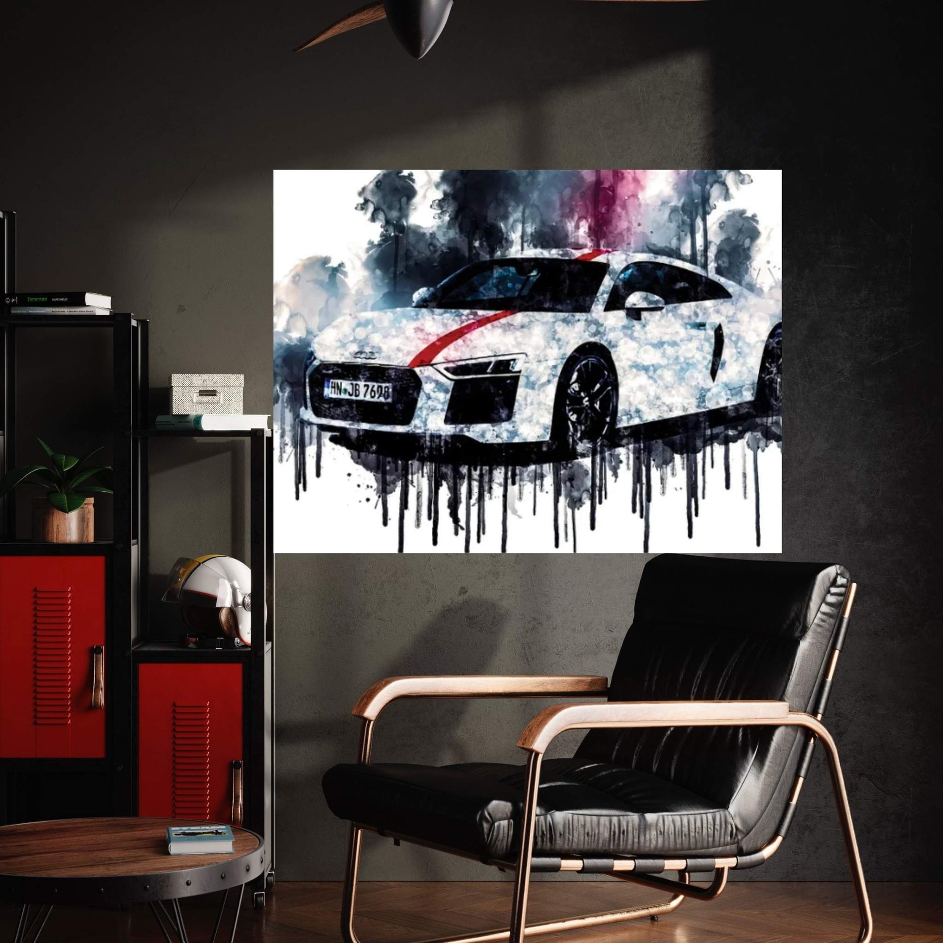 2018 Audi R8 V10 RWS Canvas Wall Art - Y Canvas