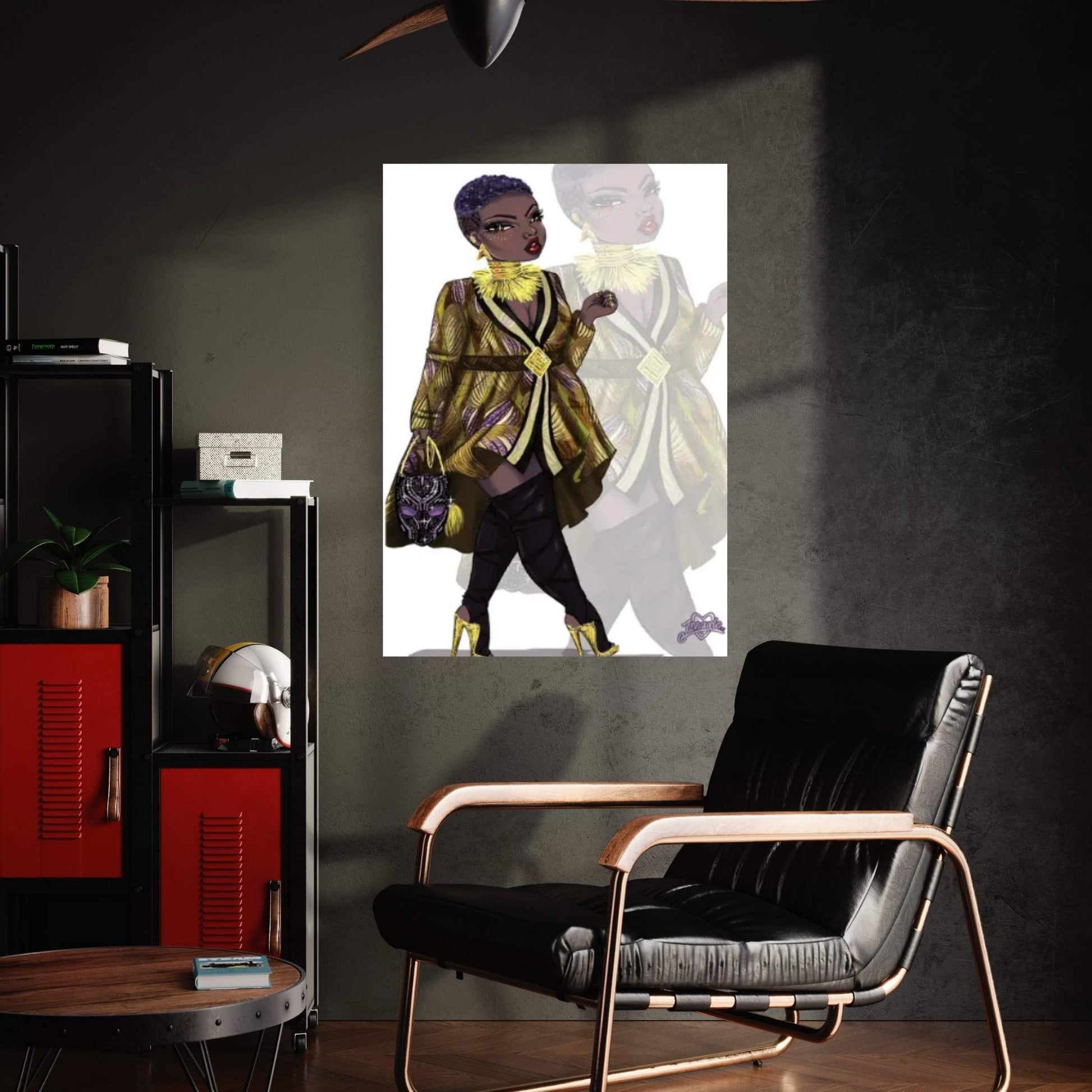 Wakanda Fashion III Canvas Wall Art - Y Canvas