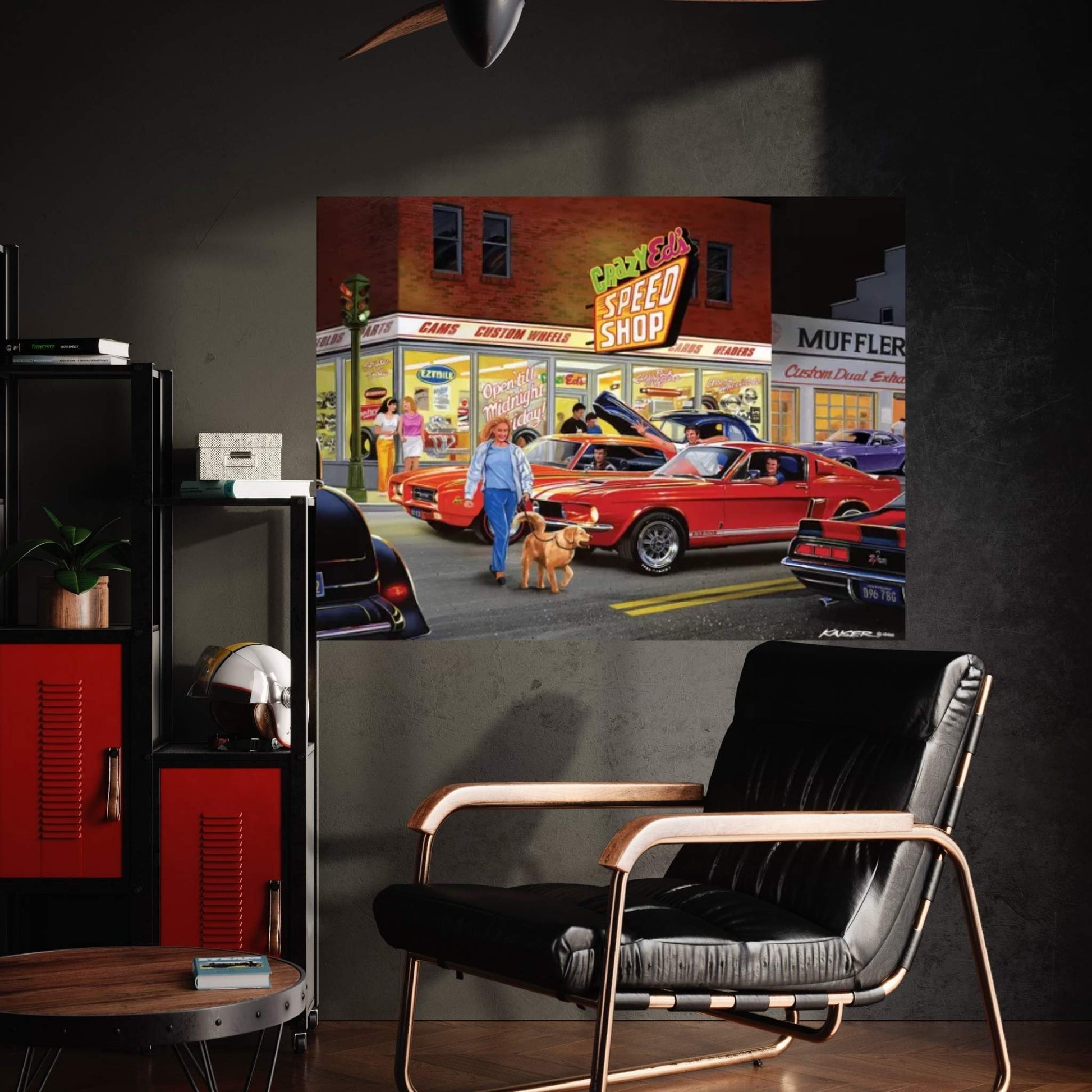 Ted's Drive-In Canvas Wall Art - Y Canvas