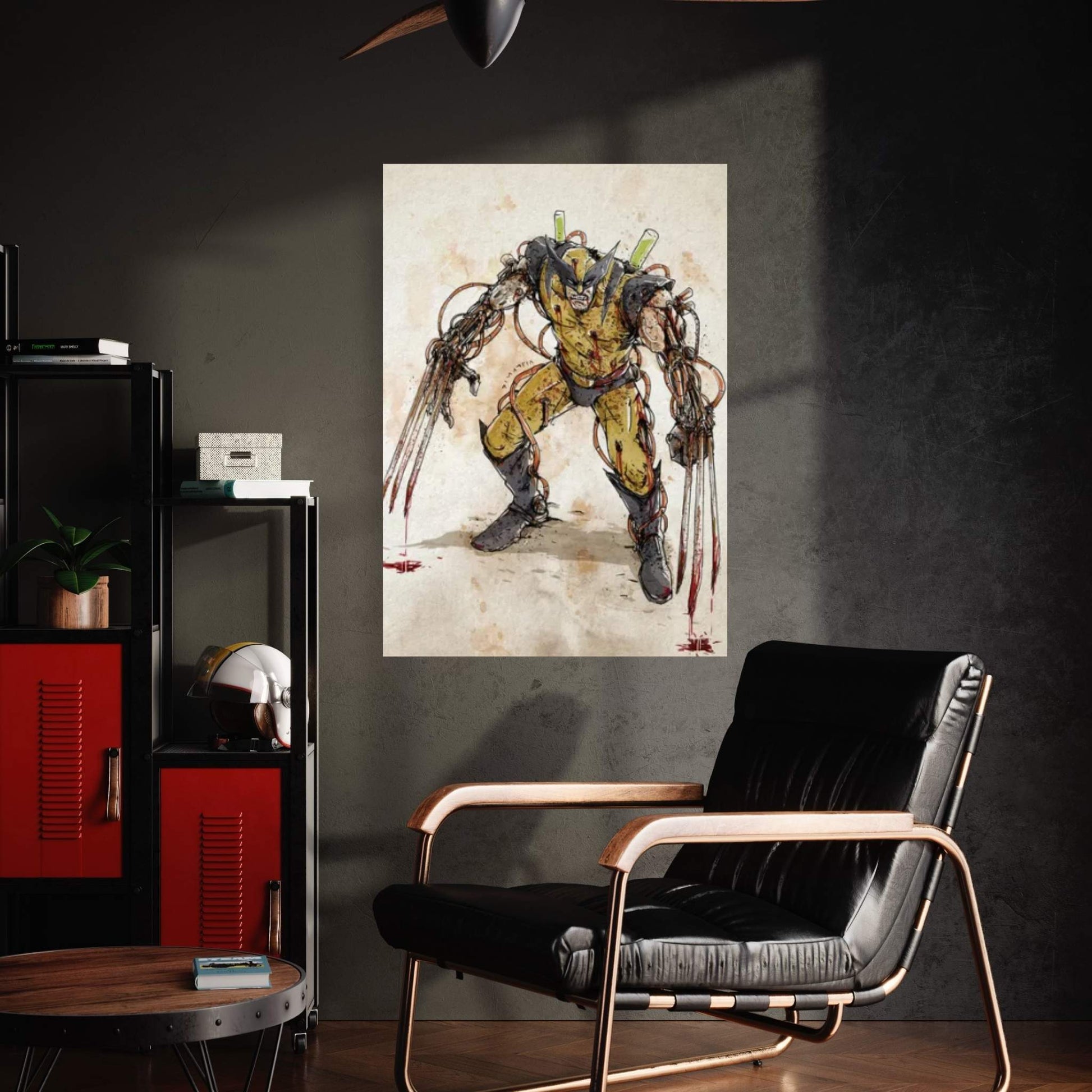 Rusty Wolverine Canvas Wall Art - Y Canvas