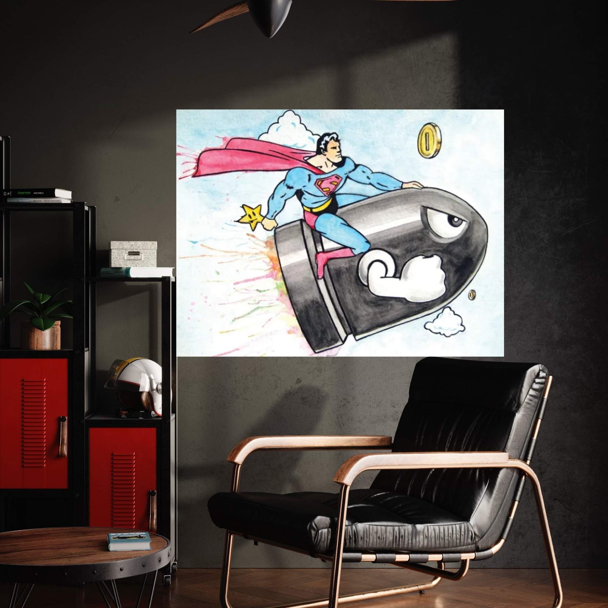 Super Bullet Canvas Wall Art - Y Canvas