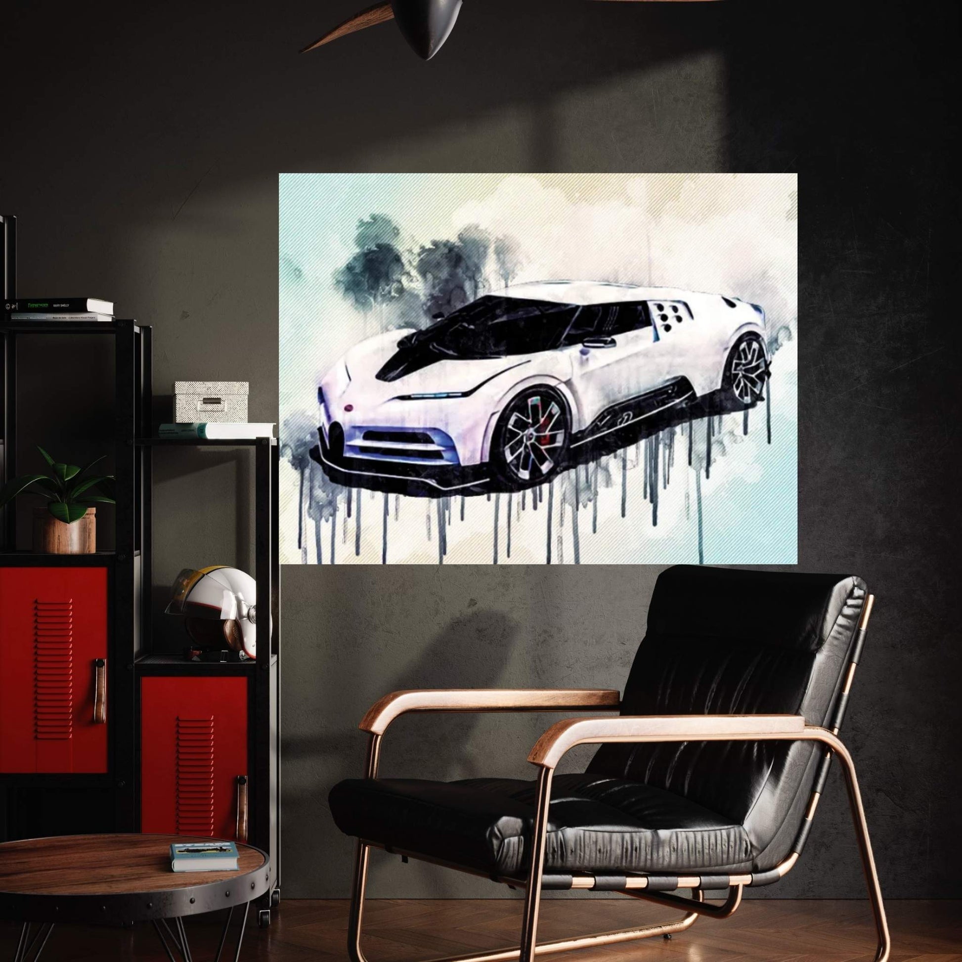 2020 Bugatti Centodieci Front View Exterior Hypercar Canvas Wall Art - Y Canvas