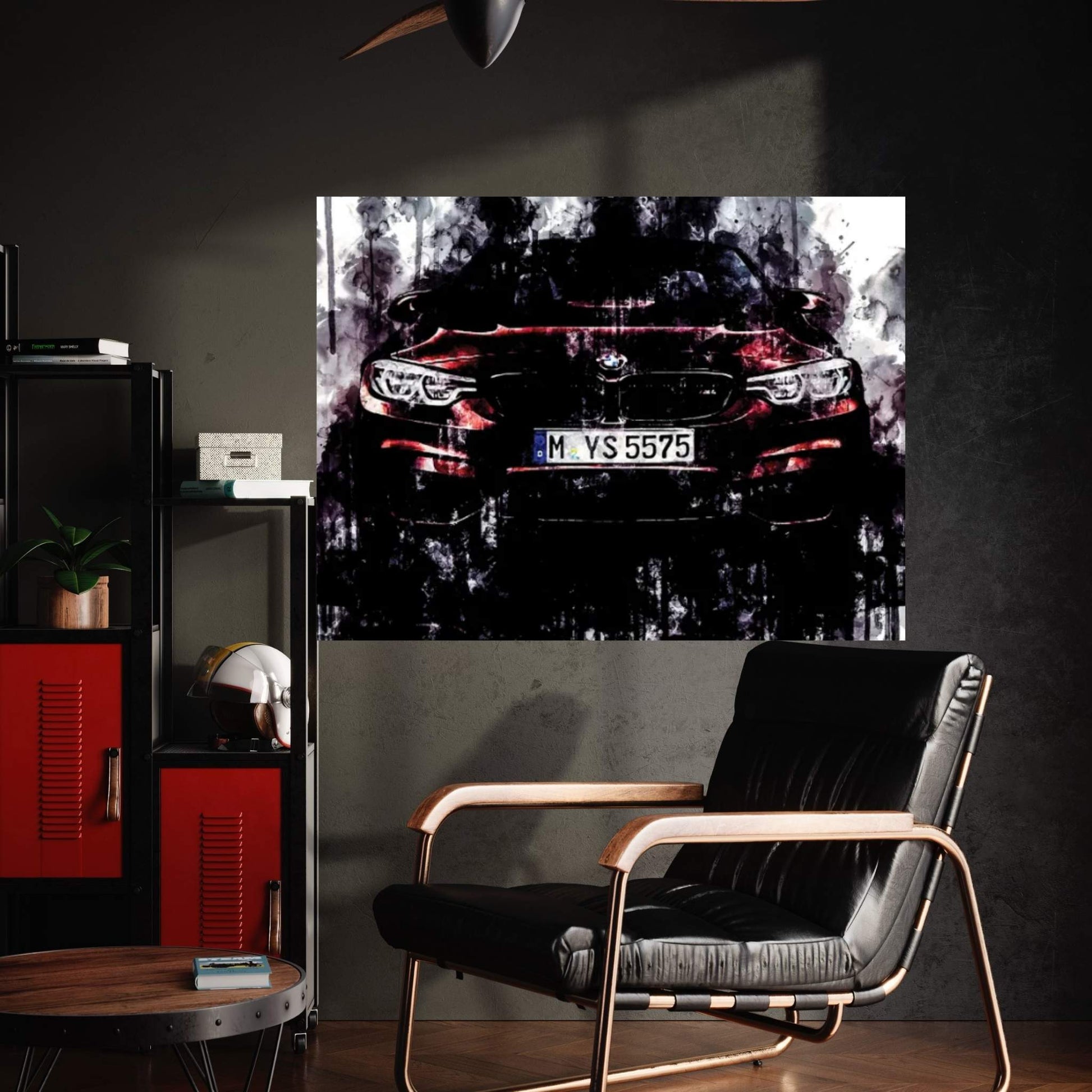 2018 BMW Series M4 Convertible Vehicle CCCLXXXVI Canvas Wall Art - Y Canvas