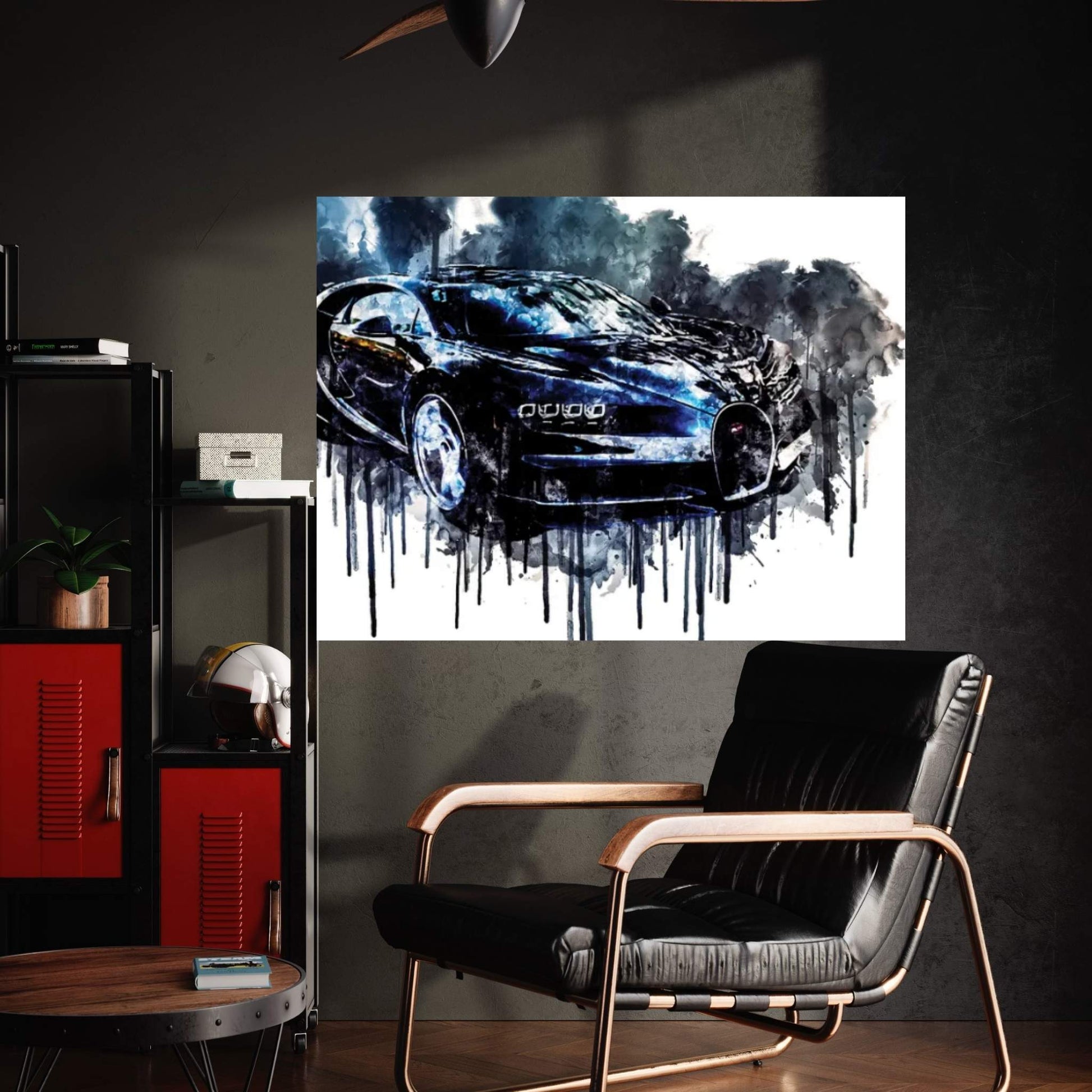 2017 Bugatti Chiron Geneva Auto Expo Vehicle XLVIII Canvas Wall Art - Y Canvas