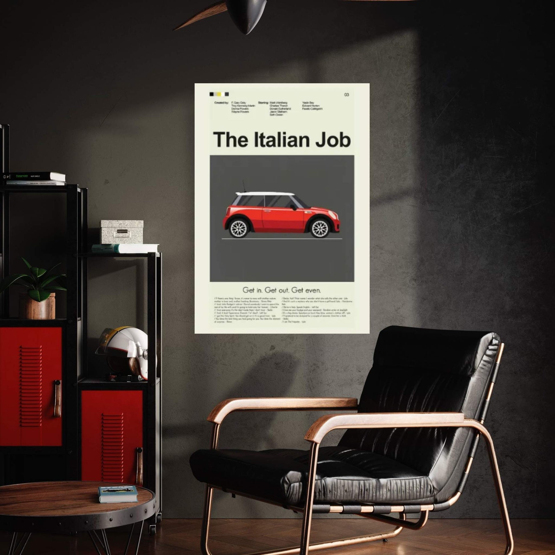 The Italian Job Canvas Wall Art - Y Canvas