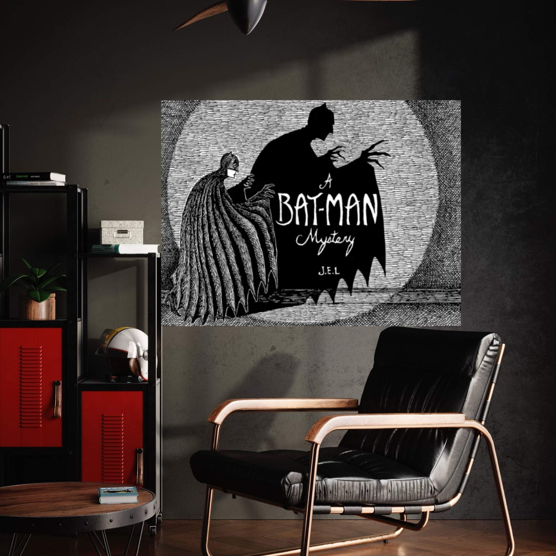 A Bat-Man Mystery Canvas Wall Art - Y Canvas