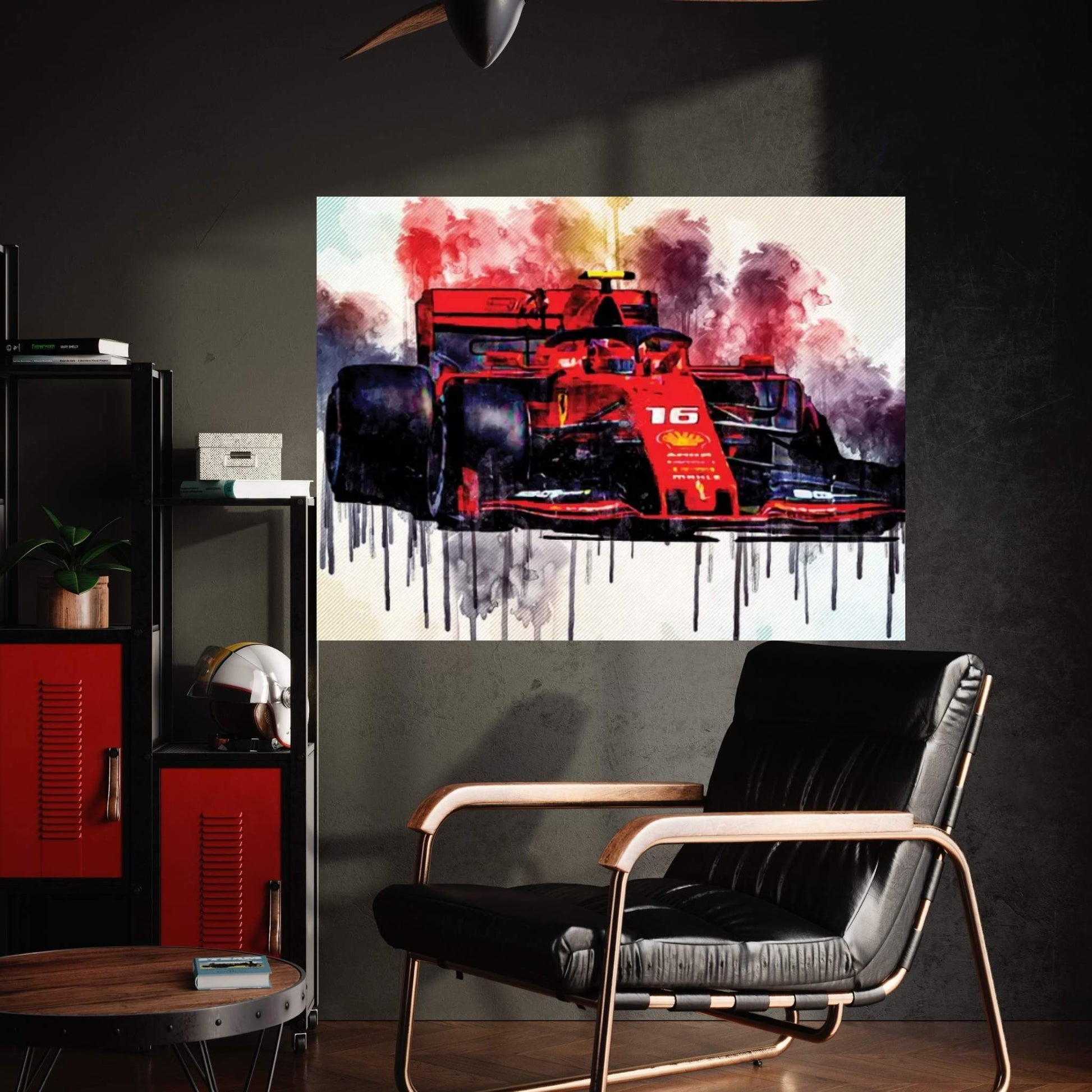 Charles Leclerc Ferrari Sf90 German Gp 2019 F1 Cars Raceway Formula 1 Scuderia Ferrari Canvas Wall Art - Y Canvas