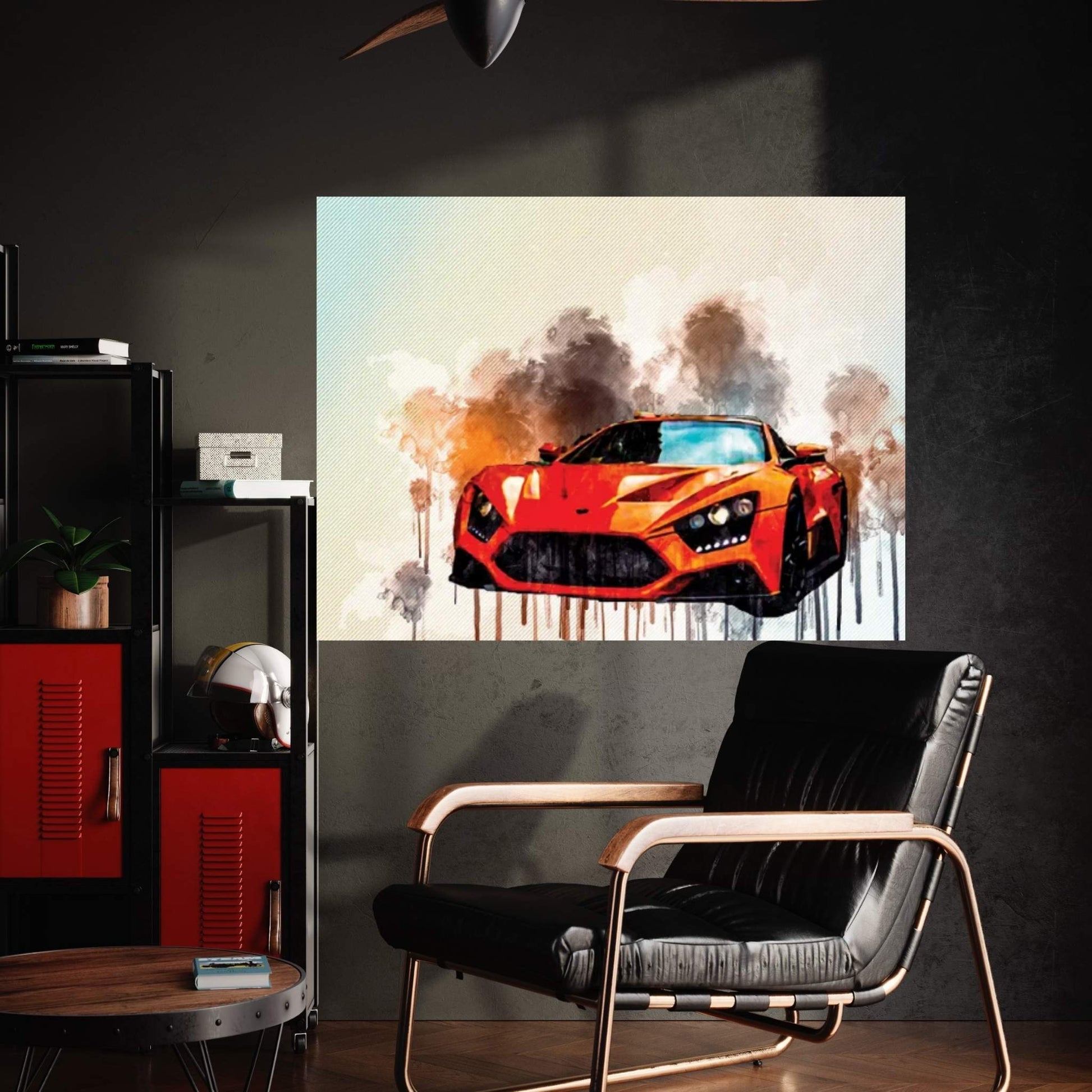 Zenvo St1 2017 Orange Sports Coupe Hypercar Sportcar Monaco Canvas Wall Art - Y Canvas