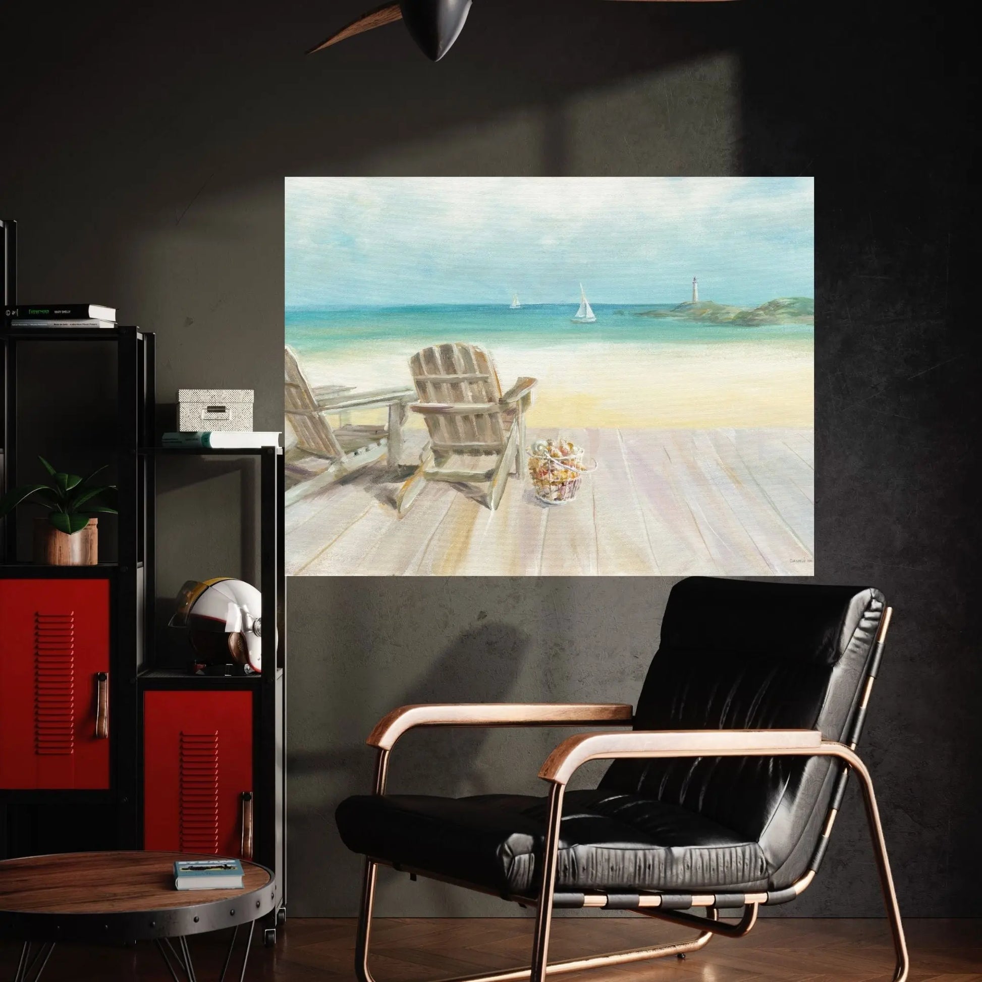 Seaside Morning No Window Canvas Wall Art - Y Canvas