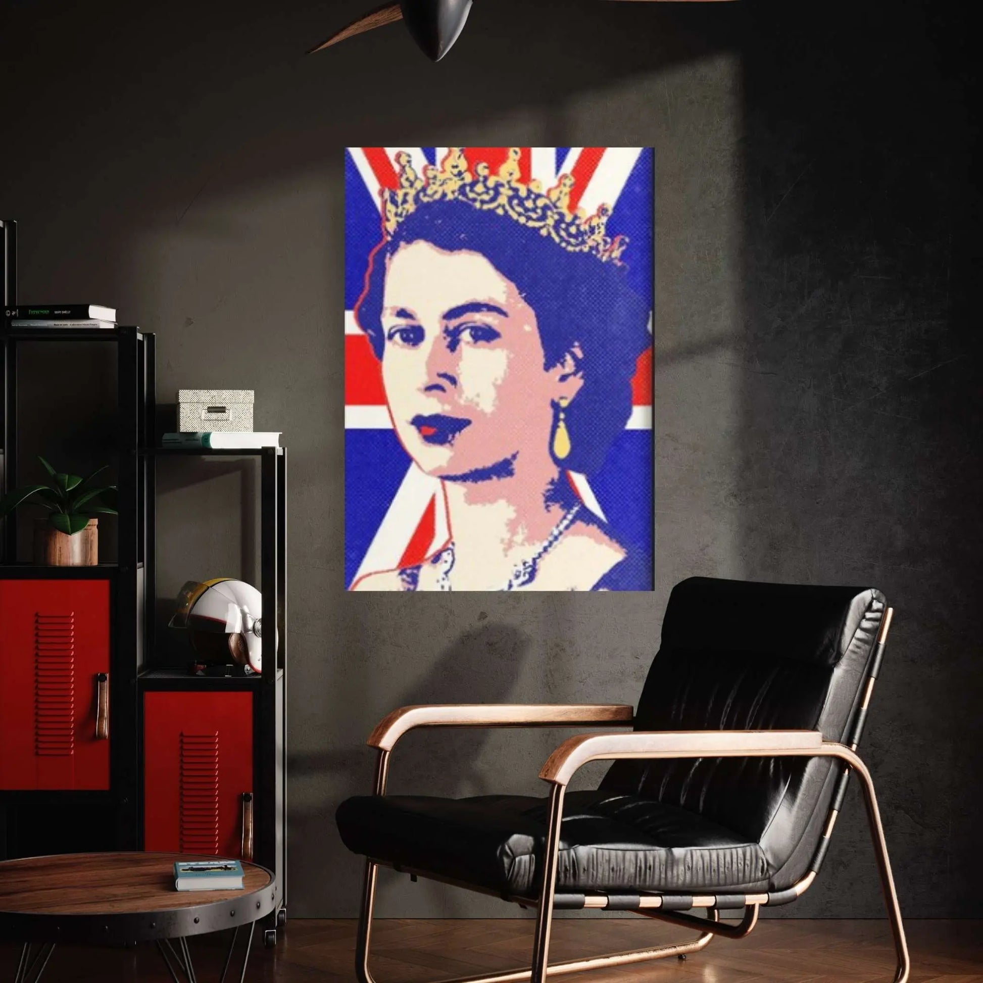 England Queen Canvas Painting Pop Art Posters and Prints Pictures for Living Room Home Decor - Y Canvas