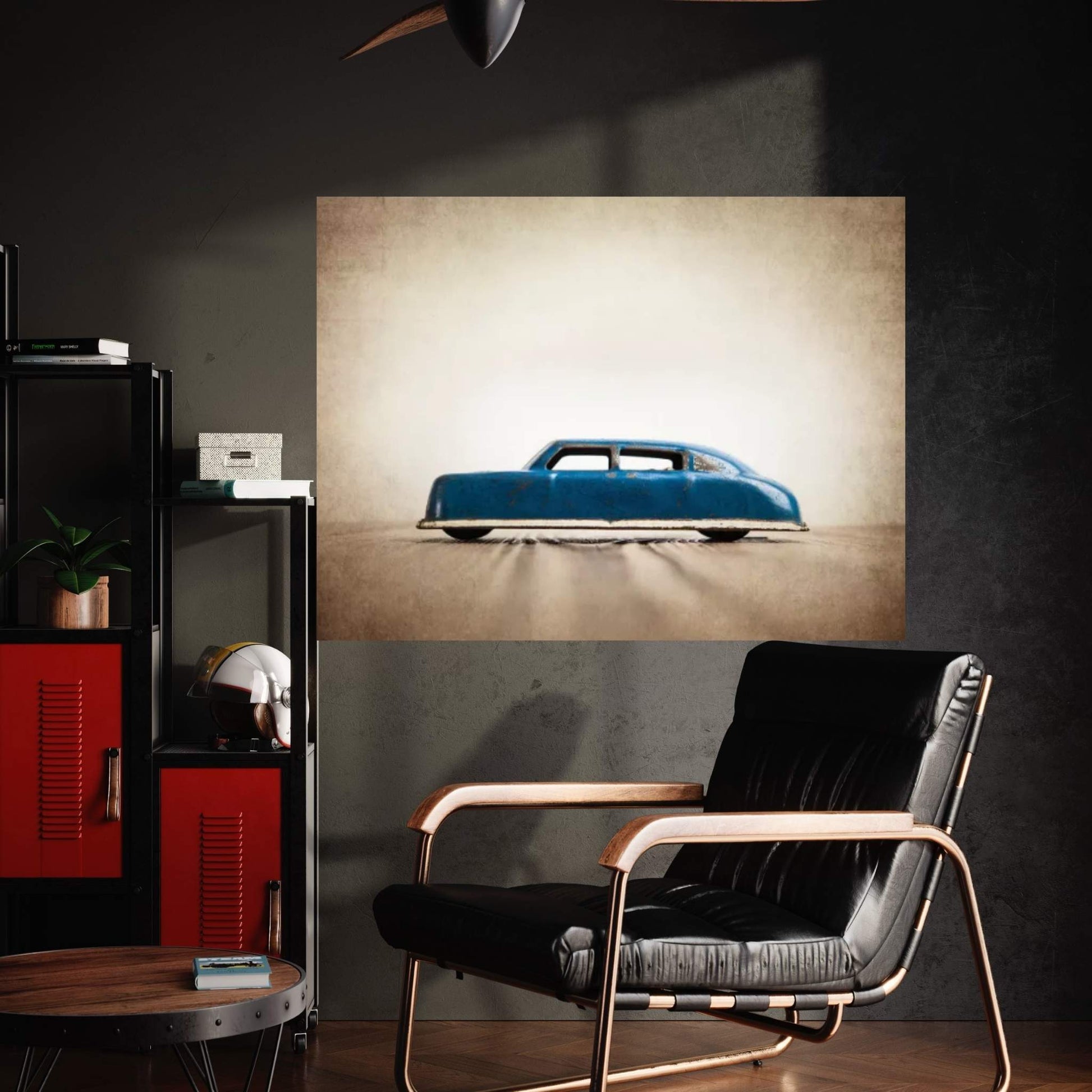 ARGO Blue Sedan Canvas Wall Art - Y Canvas