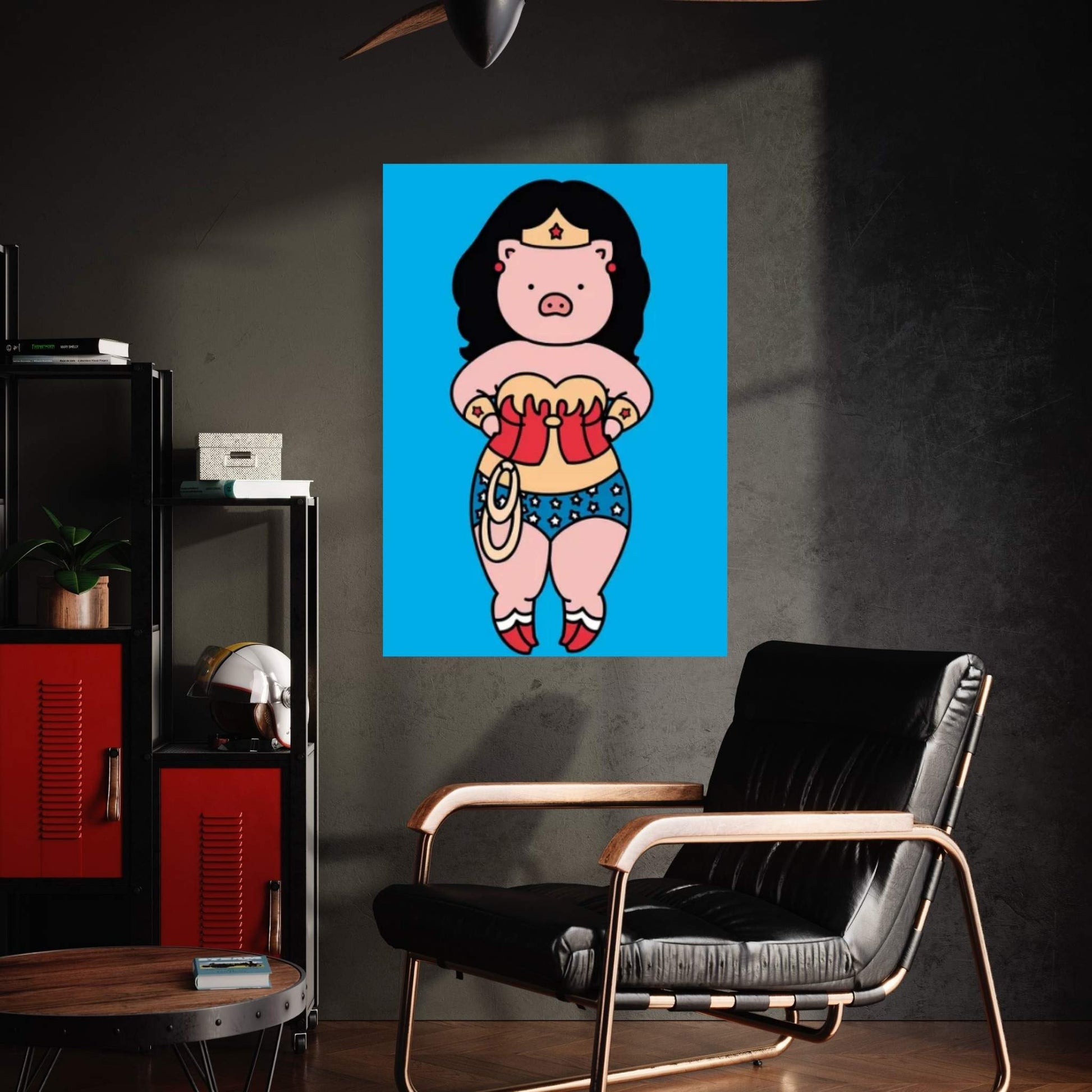 Wonder Piggy Canvas Wall Art - Y Canvas