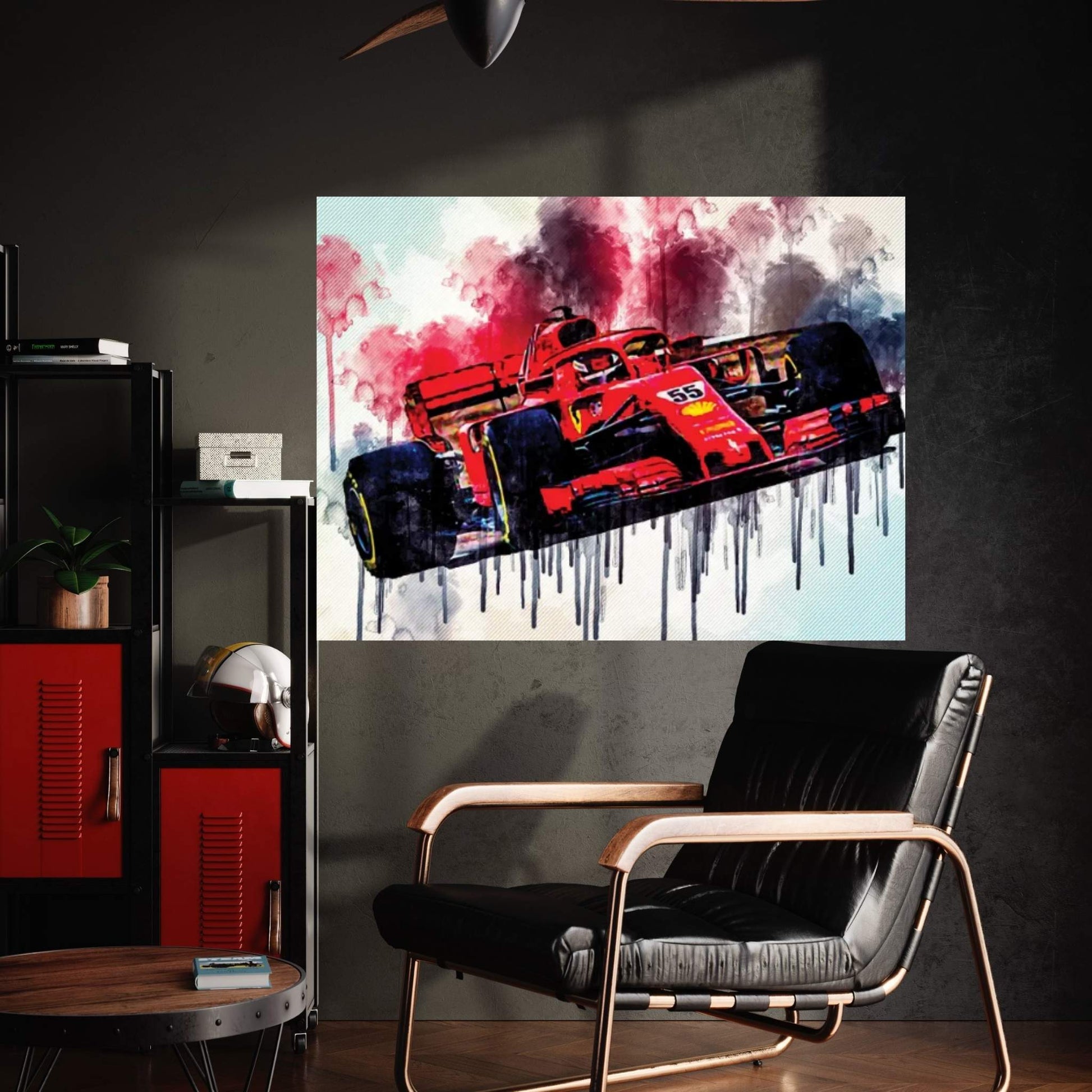 Ferrari Sf21 Carlos Sainz 2021 F1 Cars Formula 1 Ferrari Canvas Wall Art - Y Canvas