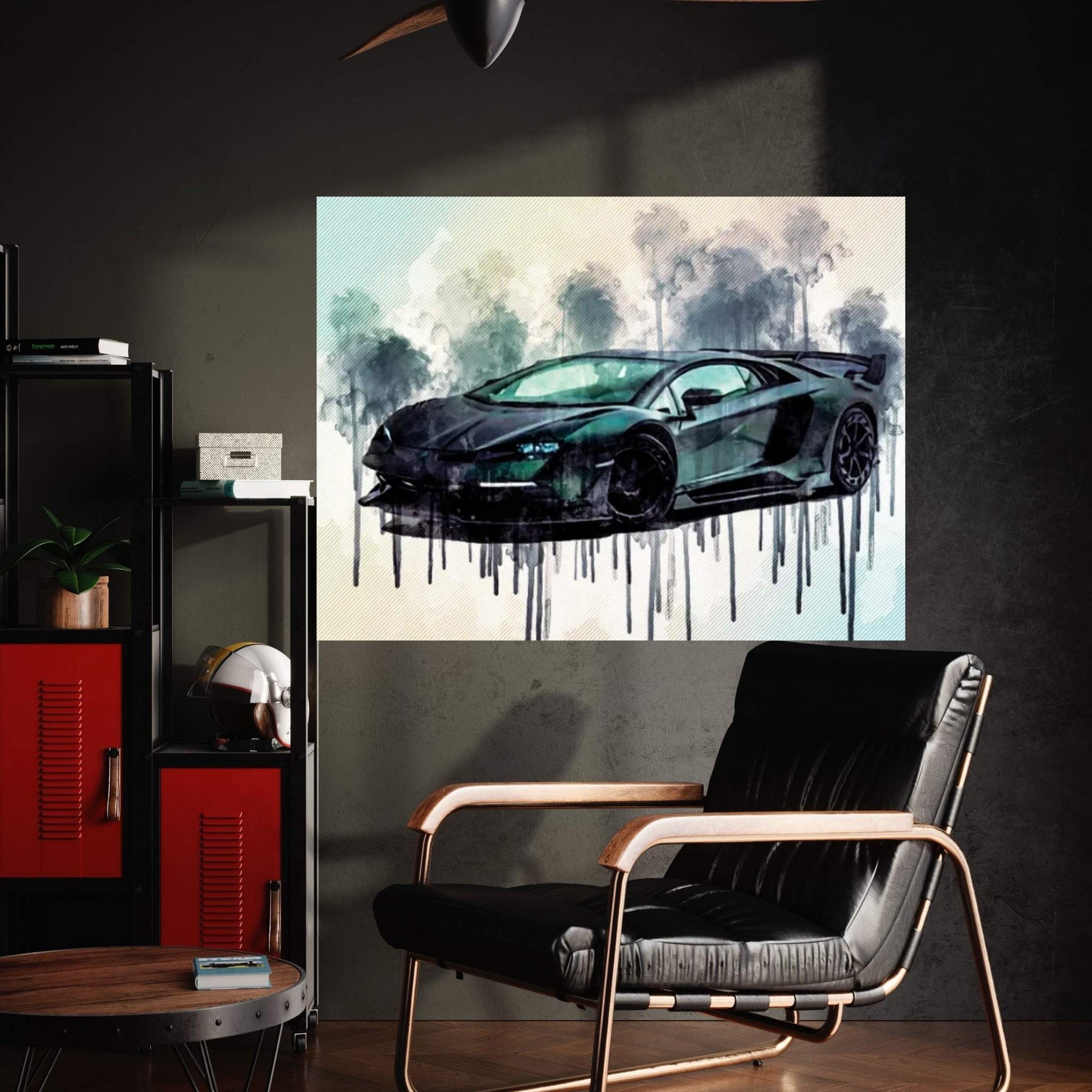 Mansory Cabrera Lamborghini Svj 2020 Hypercar Front View Exterior Tuning Aventador New Green Matte Italian Supercars Canvas Wall Art - Y Canvas