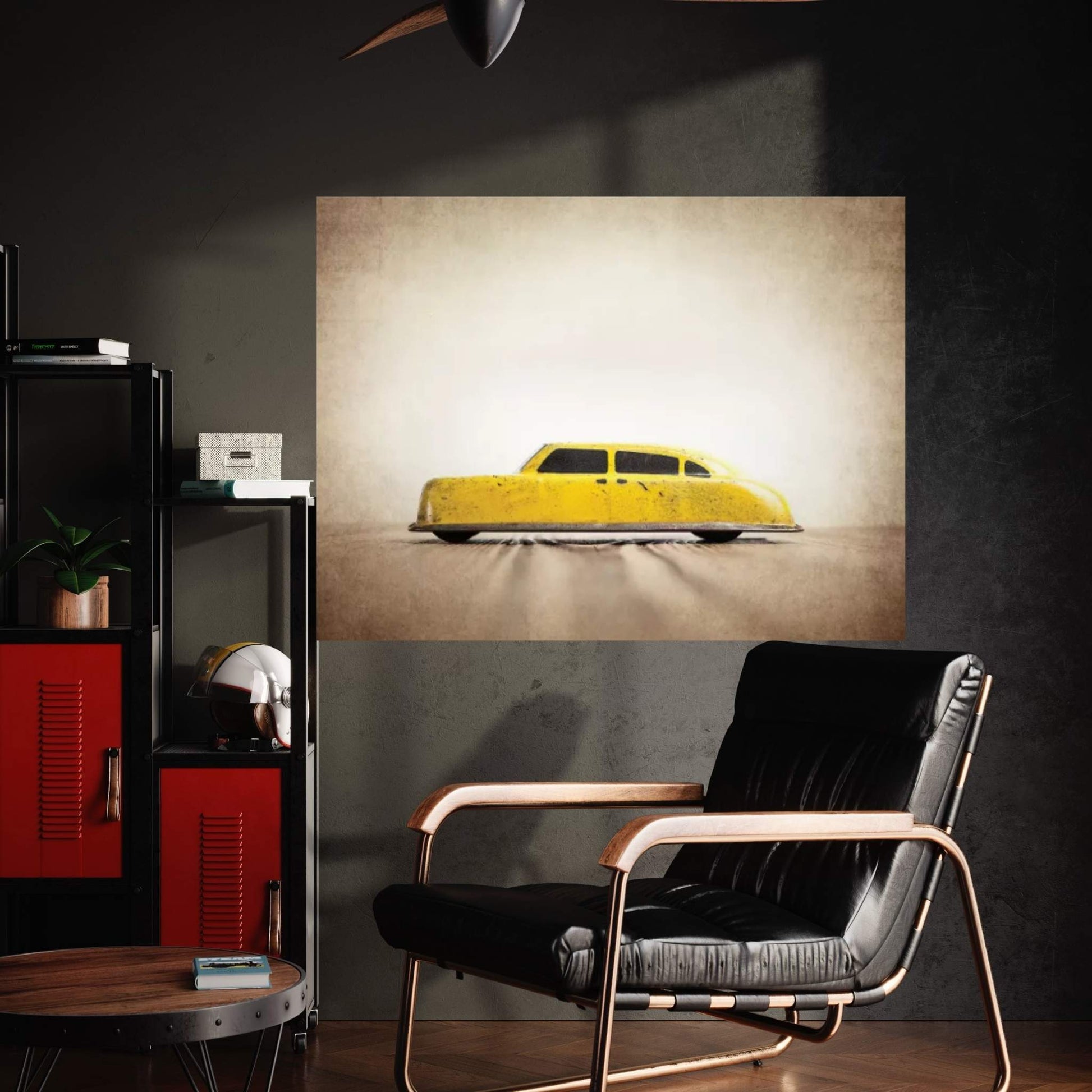 ARGO Yellow Taxi Canvas Wall Art - Y Canvas