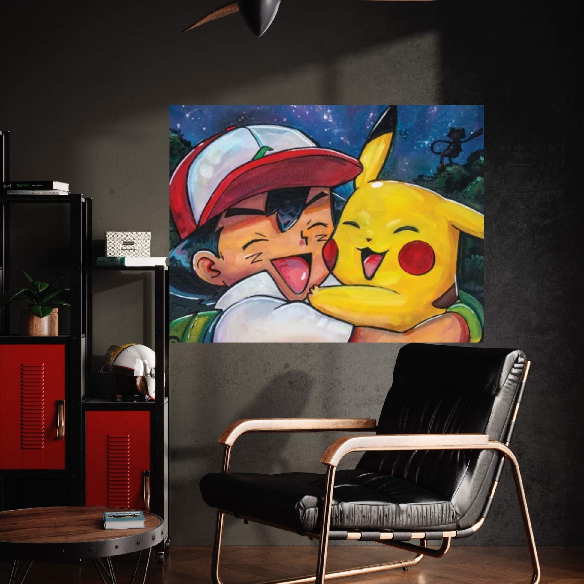 Pokémon - Ash And Pikachu Canvas Wall Art - Y Canvas